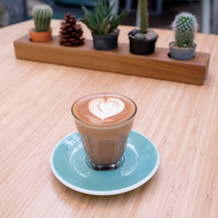 hot mocha on the table