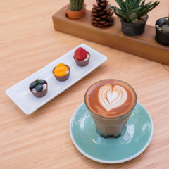 hot mocha on the table