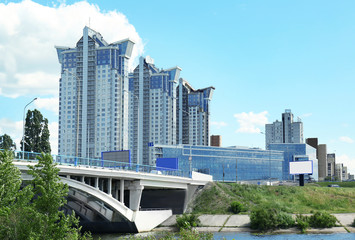Fototapeta premium Modern apartment house