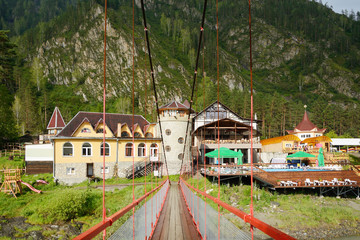 Tourist base in the Altai mountains