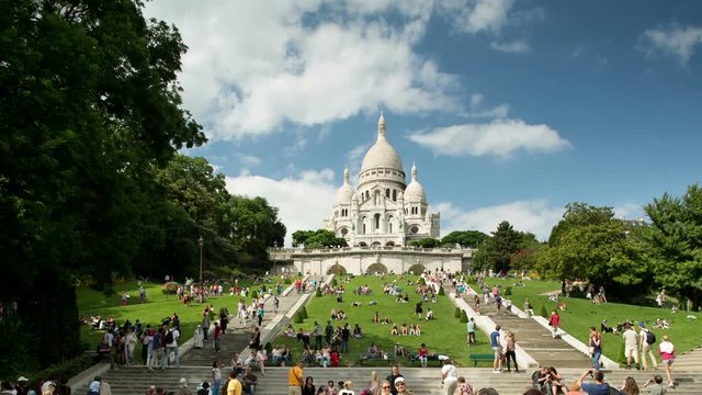 The sacre coeur cathedral in paris