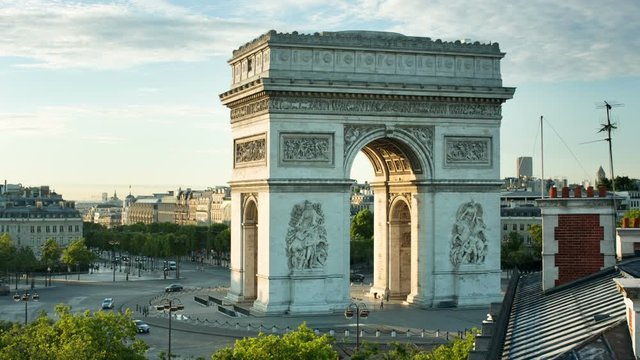 the arc de triomphe in paris