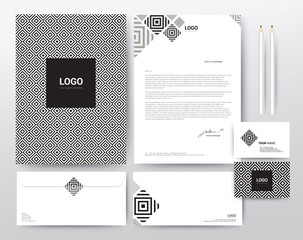 Corporate Identity Template, Modern Vector illustration