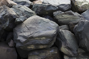 black stones