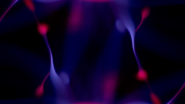 abstract light pattern from electric plasma ball