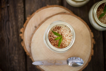 Traditional Italian dessert tiramisu