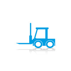 Construction machinery. Loader. Vector icon.