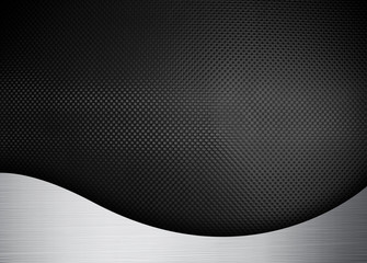 metal background with curve pattern