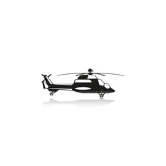 Helicopter. Vector icon.
