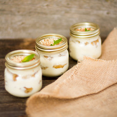 Traditional Italian dessert tiramisu