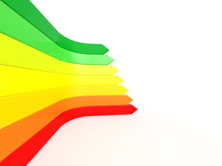 Energy saving concept 3d illustration