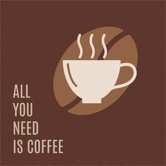 coffee cup icon in line style