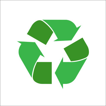 recycle logo on a white background