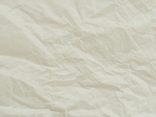 Paper texture. Unique crumpled white paper sheet for background.