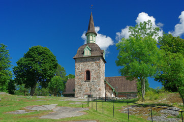Fototapeta na wymiar Church of St. Maria Magdalena, Aland Islands, Finland