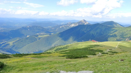 Fototapeta na wymiar Slovakia mountain Mala fatra. Velky Rozsutec in background. Slovakia 
