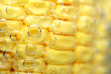 corn in soda ans bubble