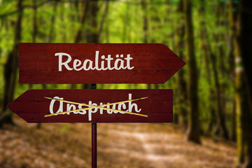 Schild 104 - Realität