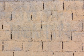 Background wall made of stone blocks