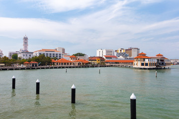 Fototapeta na wymiar Penang Ferry Terminal, George Town, Malaysia