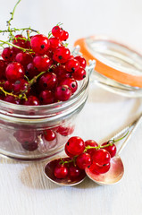 Vintage kitchen staff and fresh red berries