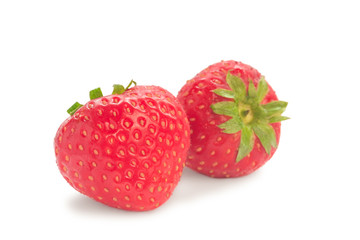 Fresh strawberry isolated on white 