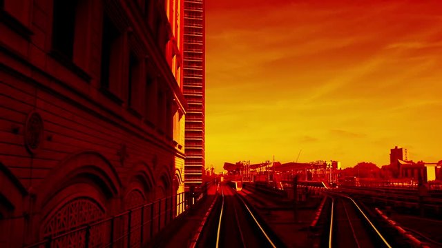 canary wharf in london docklands railway
