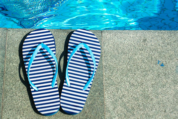 Stripped flip-flops