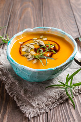 Roasted pumpkin soup 