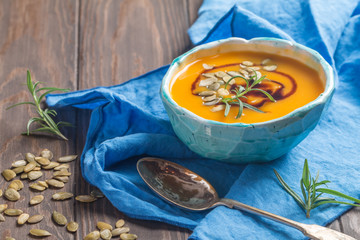 Roasted pumpkin soup 