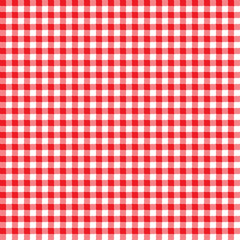 Seamless Gingham Pattern in Red