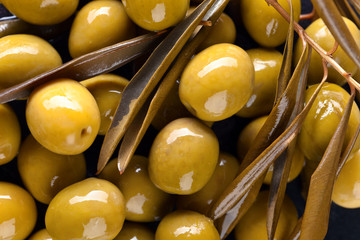 canned green olives