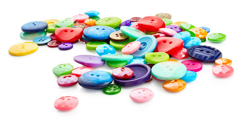 Buttons isolated on white background