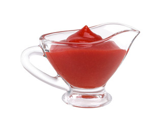 tomato sauce in glass bowl