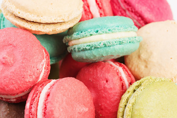 Set of delicious macaroons