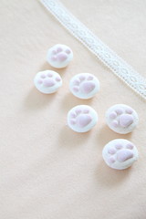 Cat Paw Shaped Marshmallows