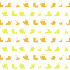 Seamless pattern with Fruit Juice Icons for your design