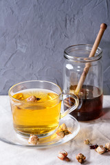 Herbal tea with honey
