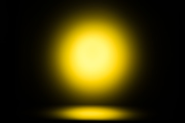 The yellow glow, abstract background