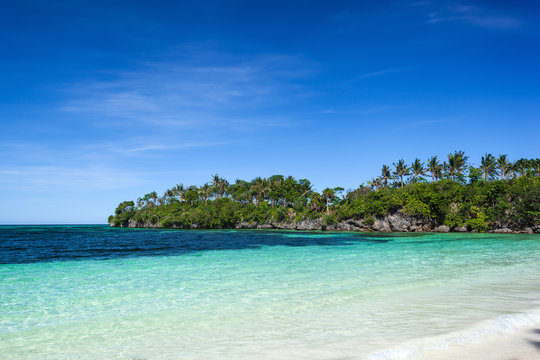 Tropical sandy seashore