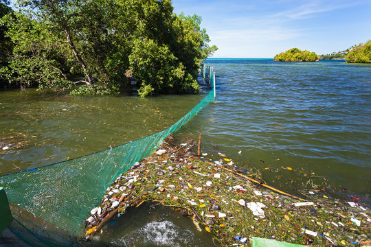 Garbage in the sea