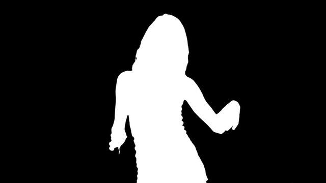 sexy dancer shadow silhouette