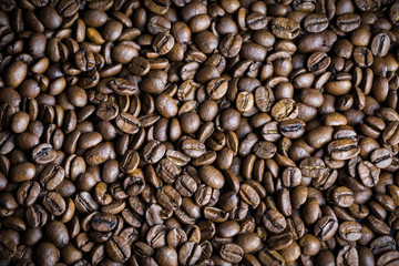 Coffee beans background