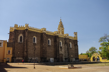Fototapeta na wymiar Saint Gabriel Archangel friary (Convento de San Gabriel), Cholula, Puebla, Mexico