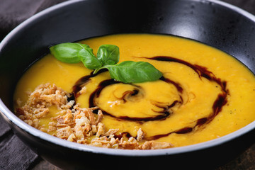 Pumpkin and sweet potato soup