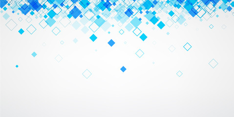 Background with blue rhombs.
