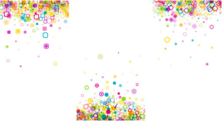 Backgrounds set with geometric pattern.