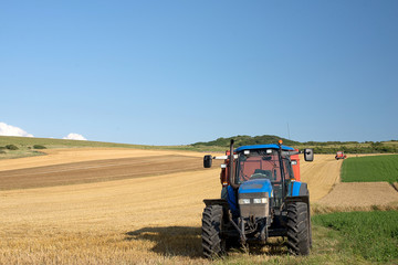 Obraz premium tracteur et sa remorque