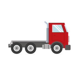 truck transportation delivery icon. Isolated and flat illustration. Vector graphic