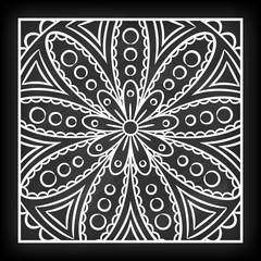 Doodle Mandala Flower